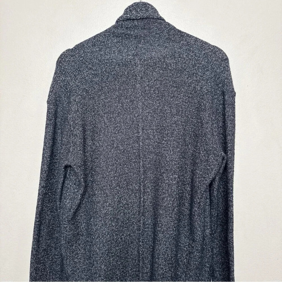 Roots Womens Medium Shawl Collar Heathered Black Knit Cardigan - Picture 13 of 15